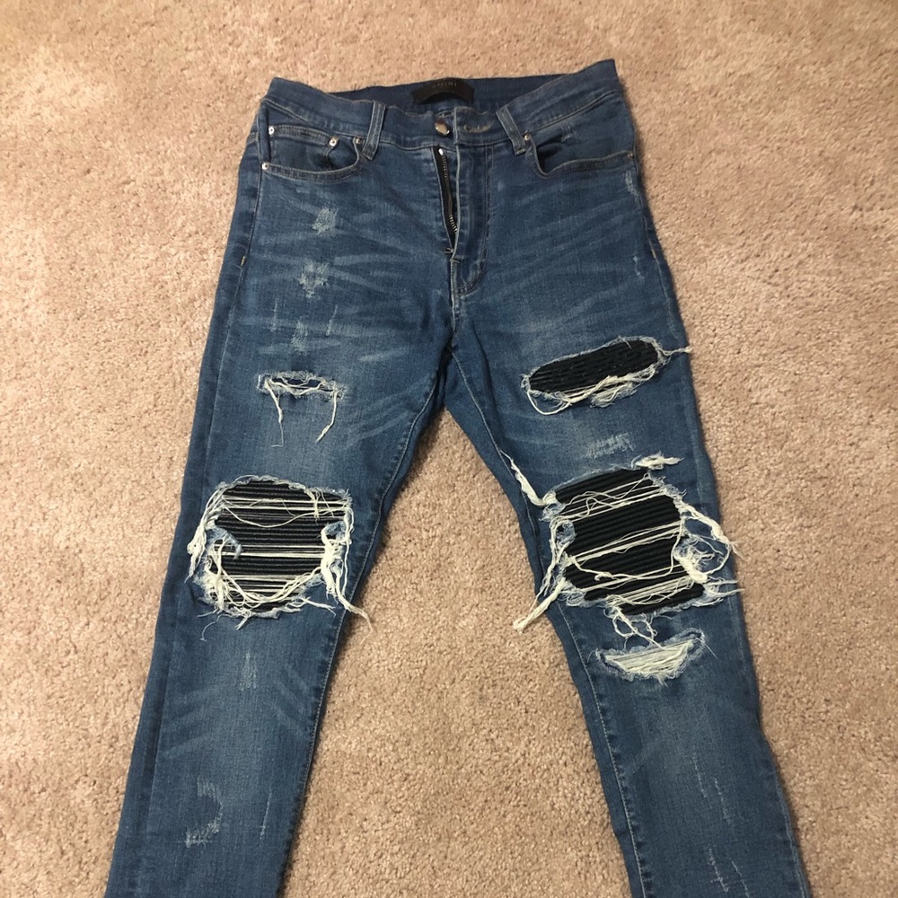 Amiri distress jeans